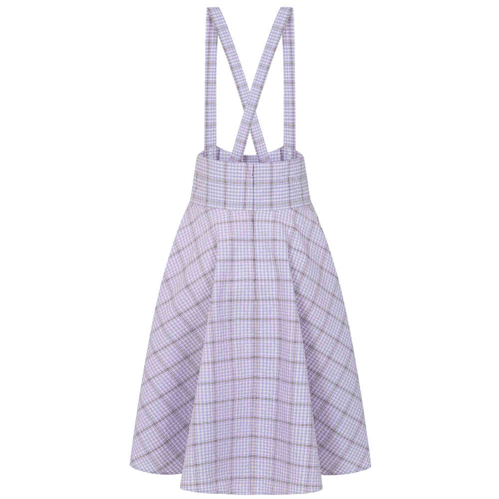 Banned - Moana Check Jupe - Lilas